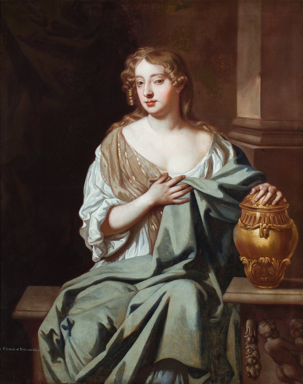 Porträt von Mary Davis, Schauspielerin von Peter (after) Lely