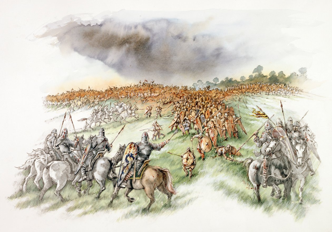 Schlacht von Hastings, 1066, ca. 1990-2010 von Peter Dunn
