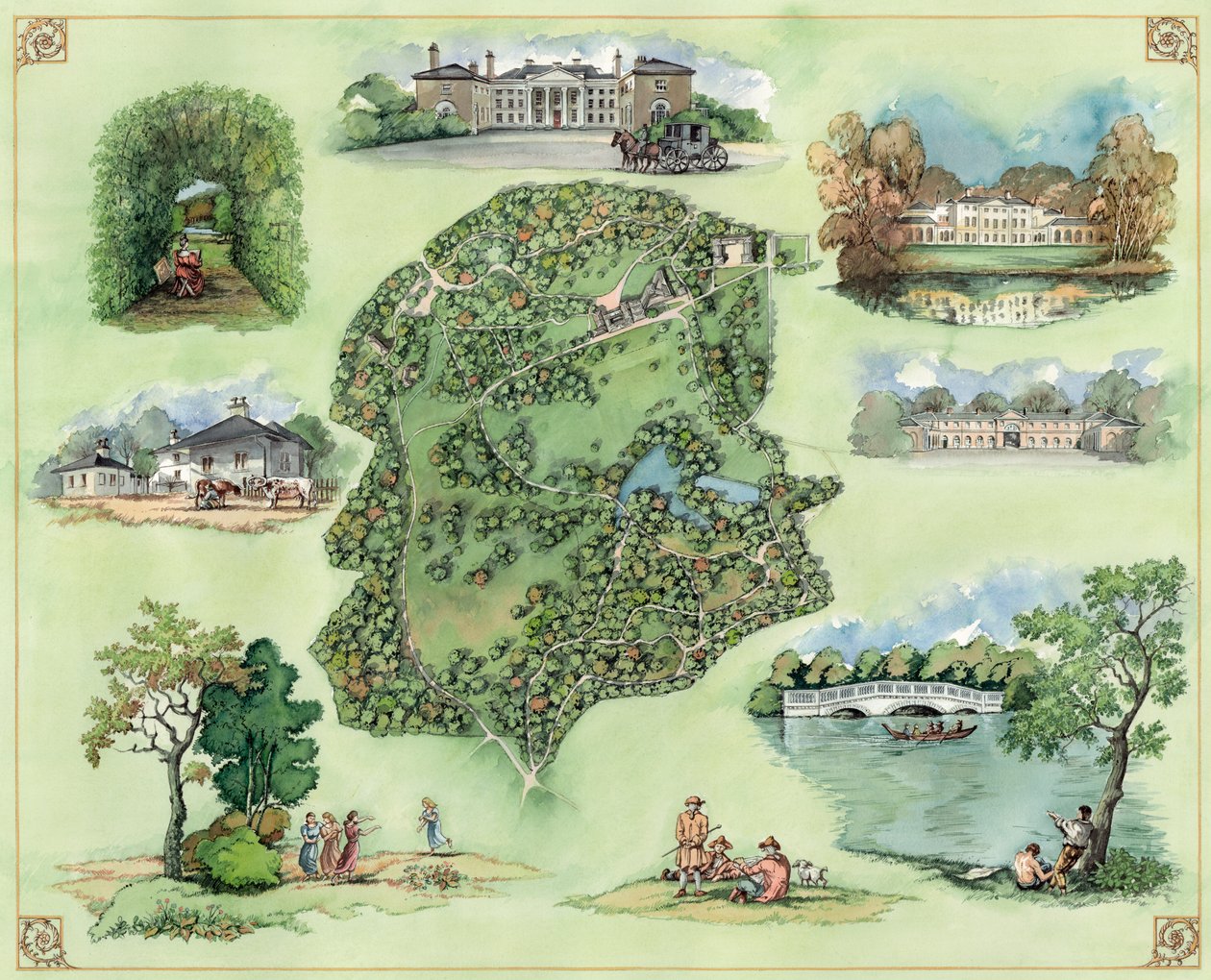 Kenwood House und Gelände, 17. Jahrhundert, ca. 1990-2010 von Peter Dunn