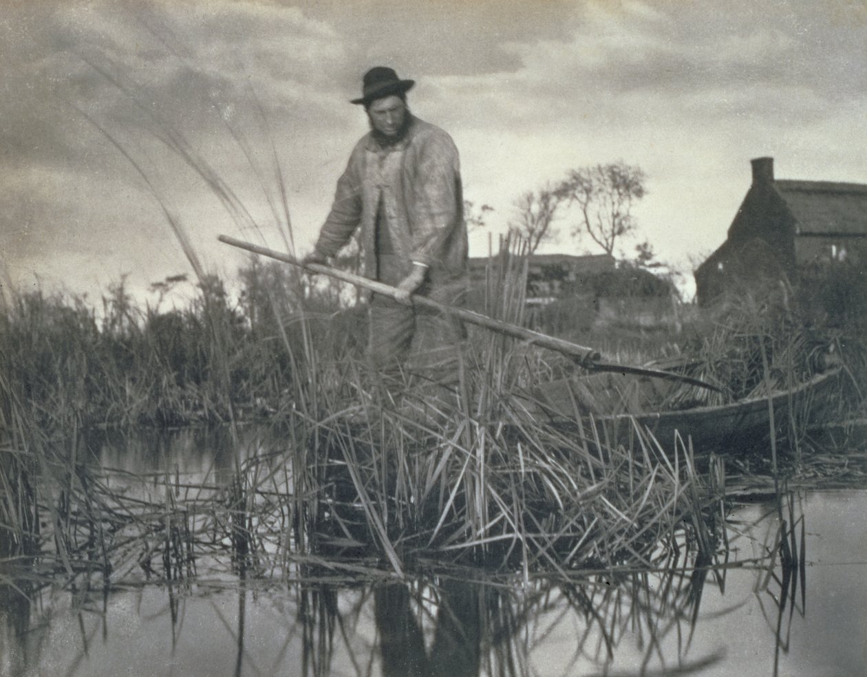Heimkehr aus den Sümpfen, Leben und Landschaft auf den Norfolk Broads, 1886 von Peter Emerson und Thomas Goodall