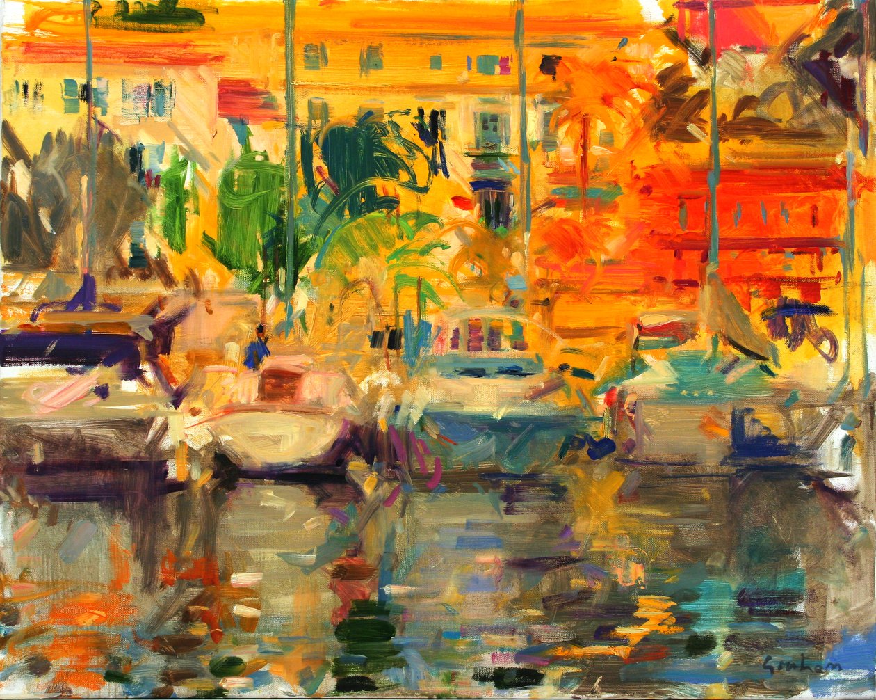 Menton Sommer, Französische Riviera von Peter Graham