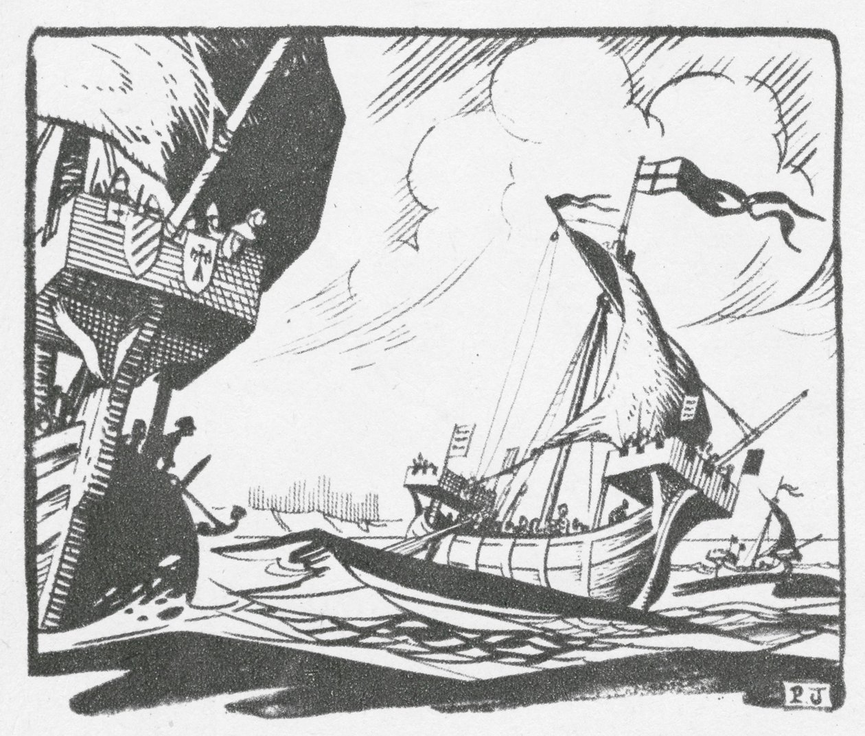 Die Flotte der Cinque Ports segelt aus Dover von Peter Jackson