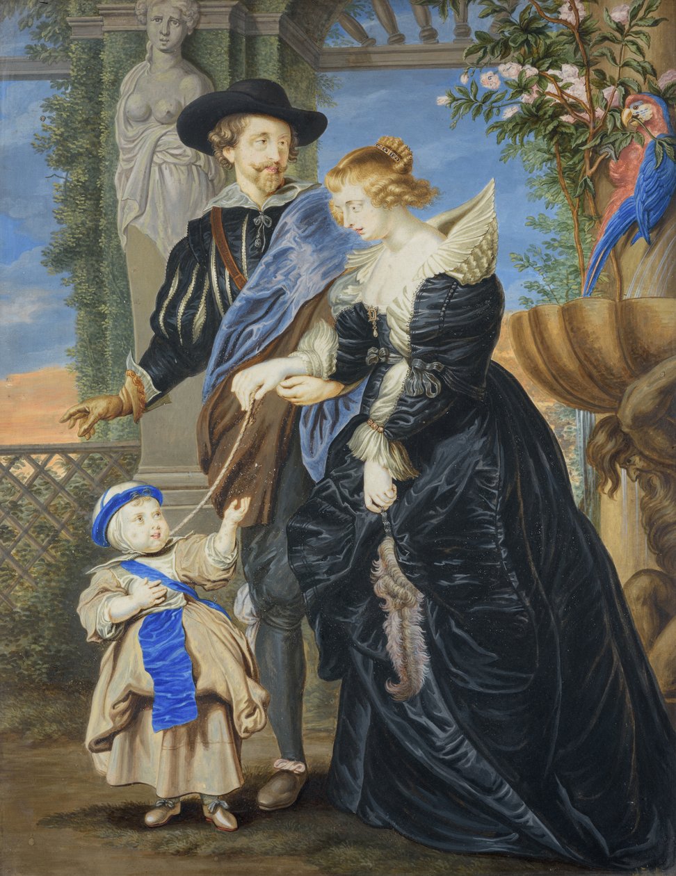 Rubens mit seiner Frau und Kind von Peter Lely