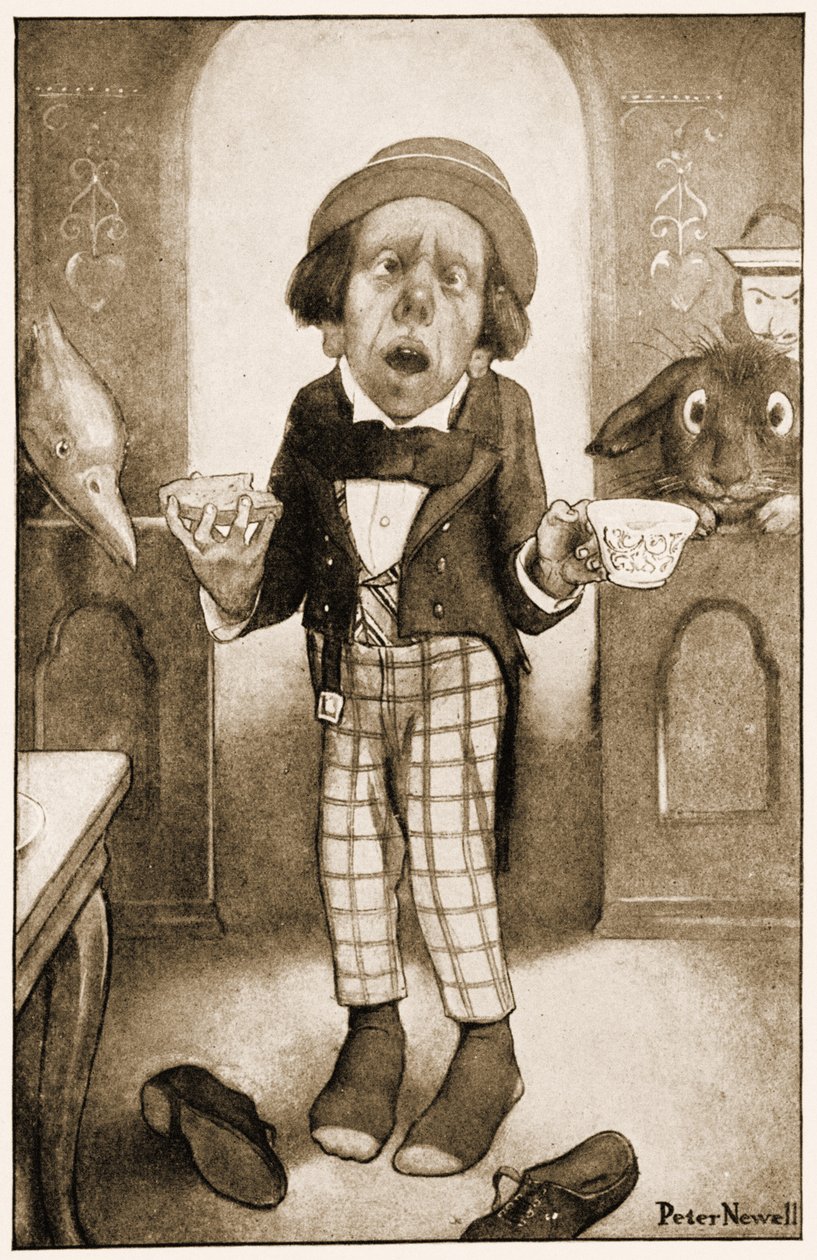 Ich bin ein armer Mann, Majestät, begann der Hutmacher mit zitternder Stimme (Illustration aus 