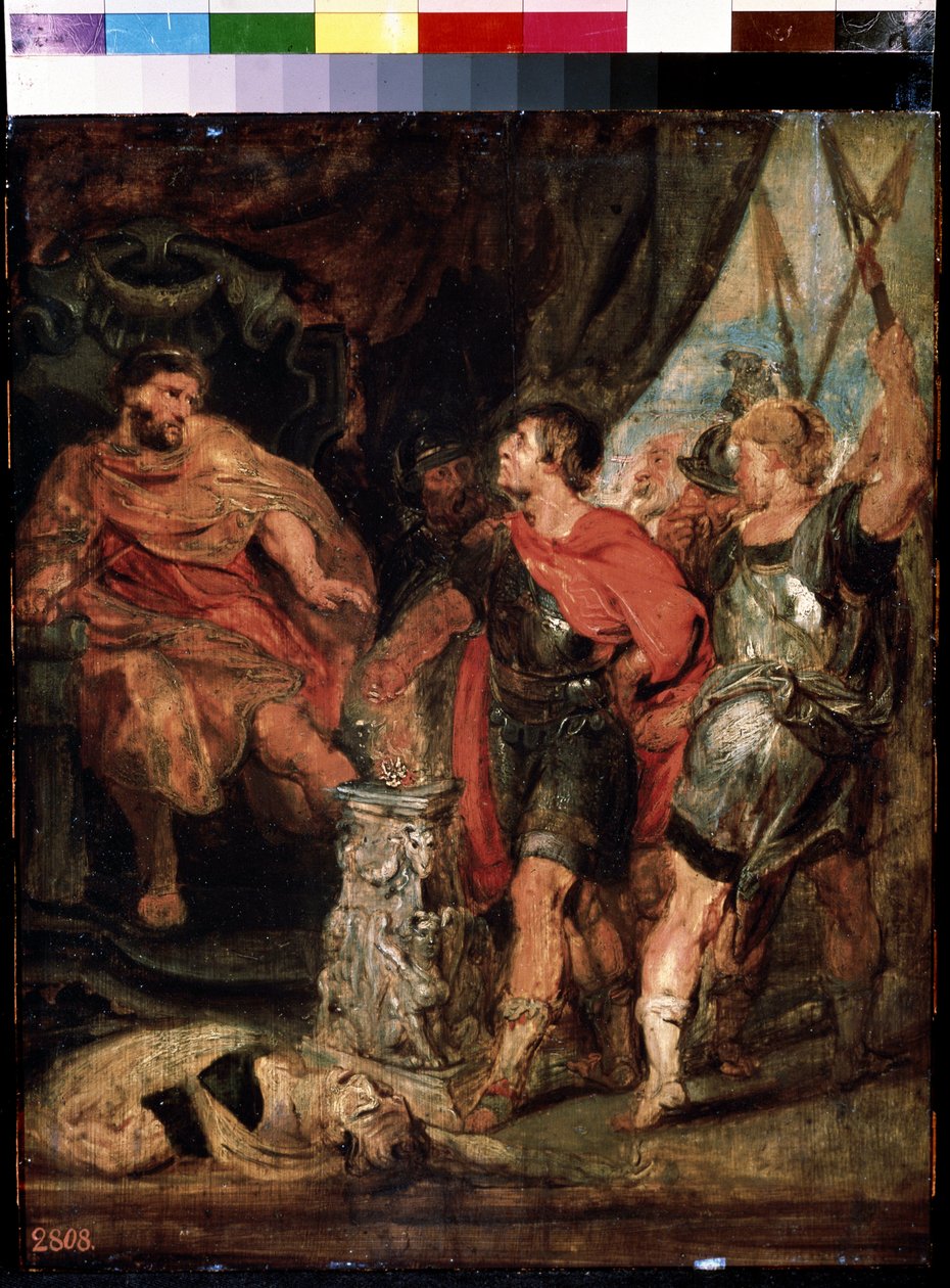 Mucius Scaevola vor Porsenna von Peter Paul (studio of) Rubens