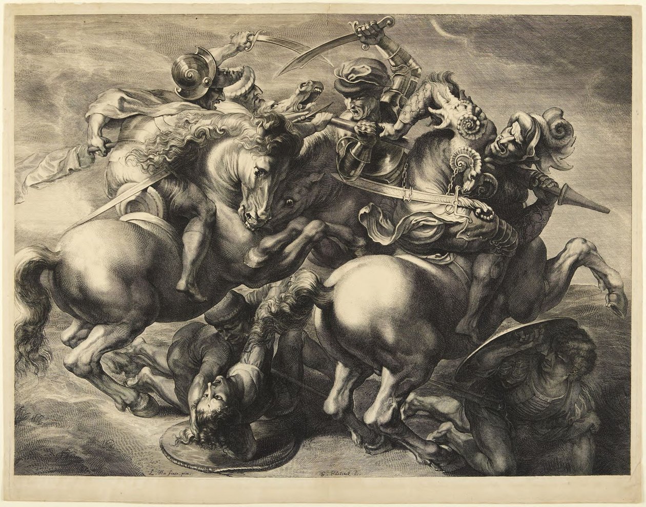 Die Schlacht von Anghiari von Peter Paul Rubens