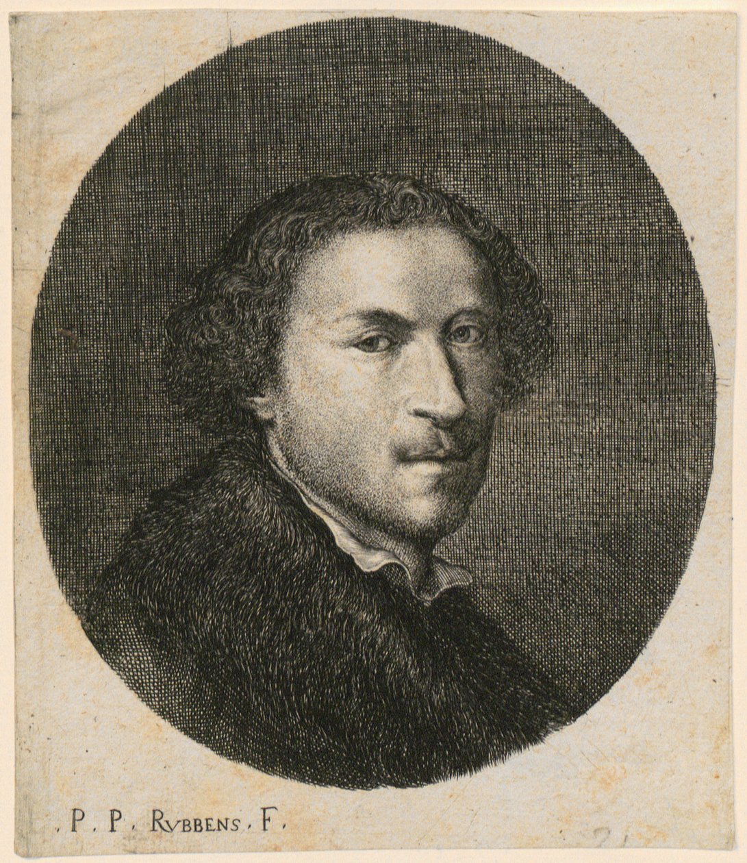 Brustbild eines Mannes, Dreiviertelansicht nach rechts von Peter Paul Rubens