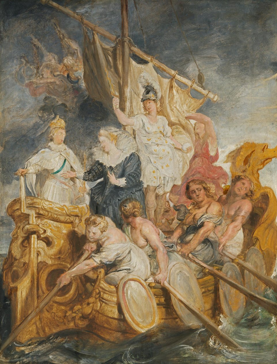 Die Übergabe der Regentschaft an den Dauphin (Skizze zum Medici-Zyklus) von Peter Paul Rubens