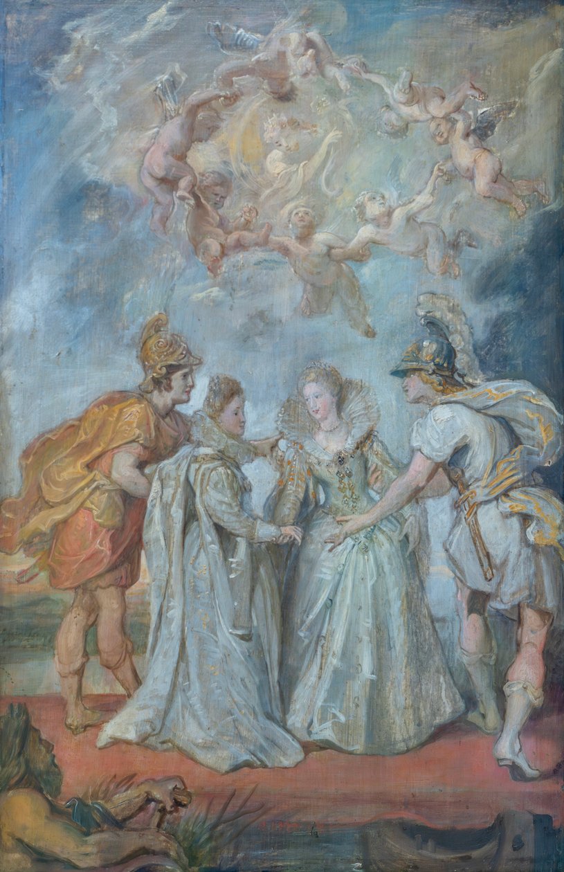 Familiärer Austausch der Prinzessinnen zwischen Spanien und Frankreich am 9. November 1615 von Peter Paul Rubens