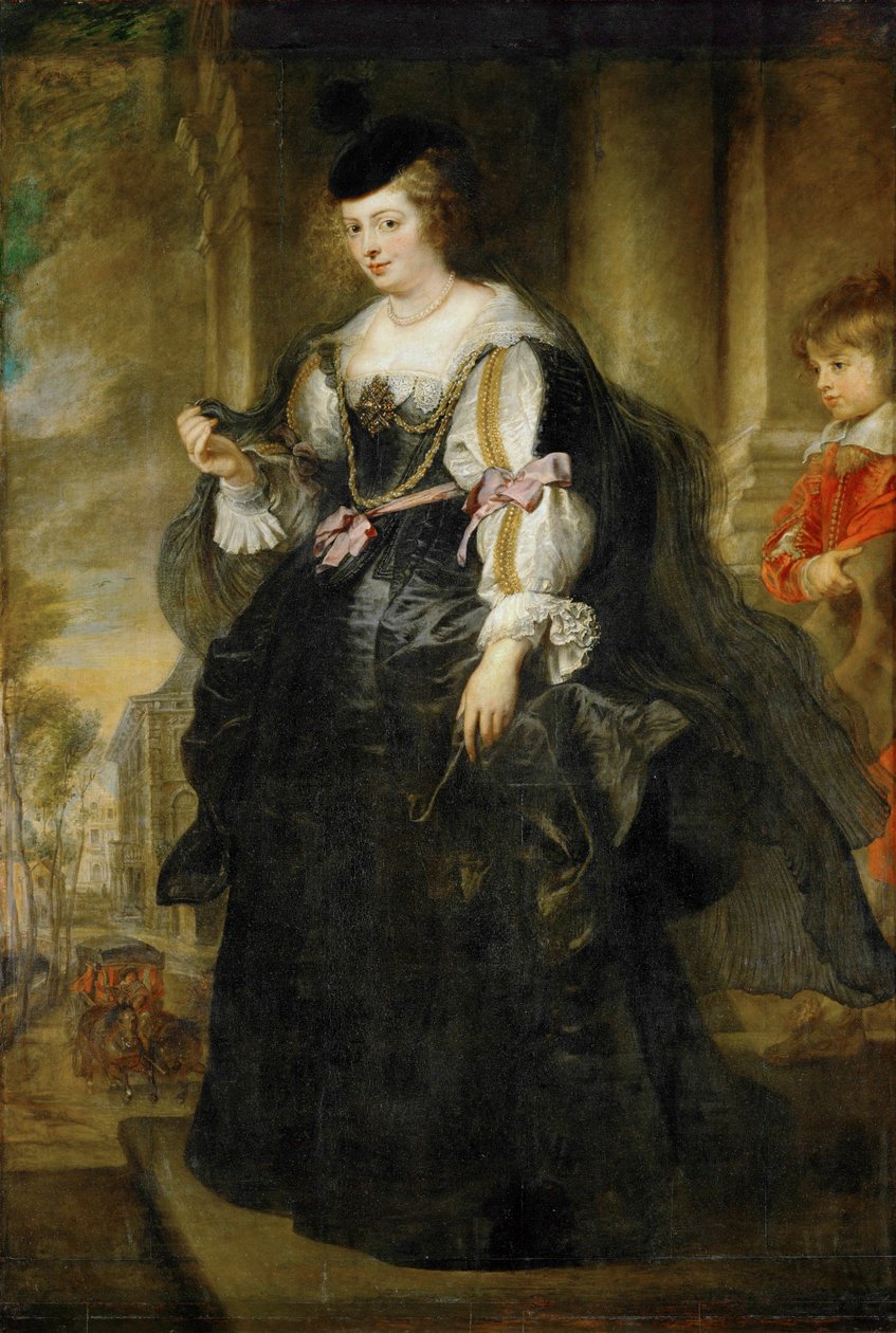 Helene Fourment mit Kutsche von Peter Paul Rubens