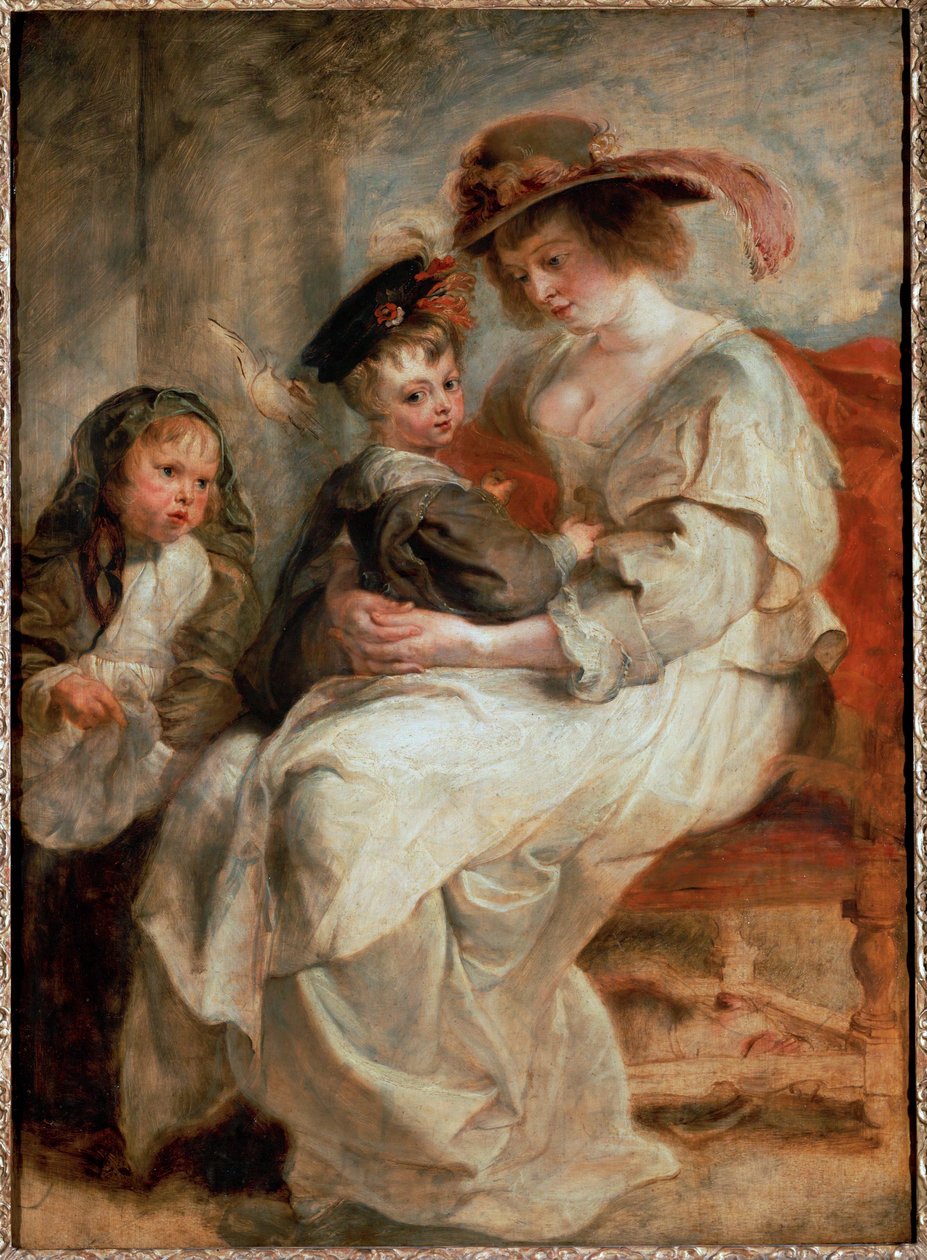 Helene Fourment mit ihren Kindern von Peter Paul Rubens