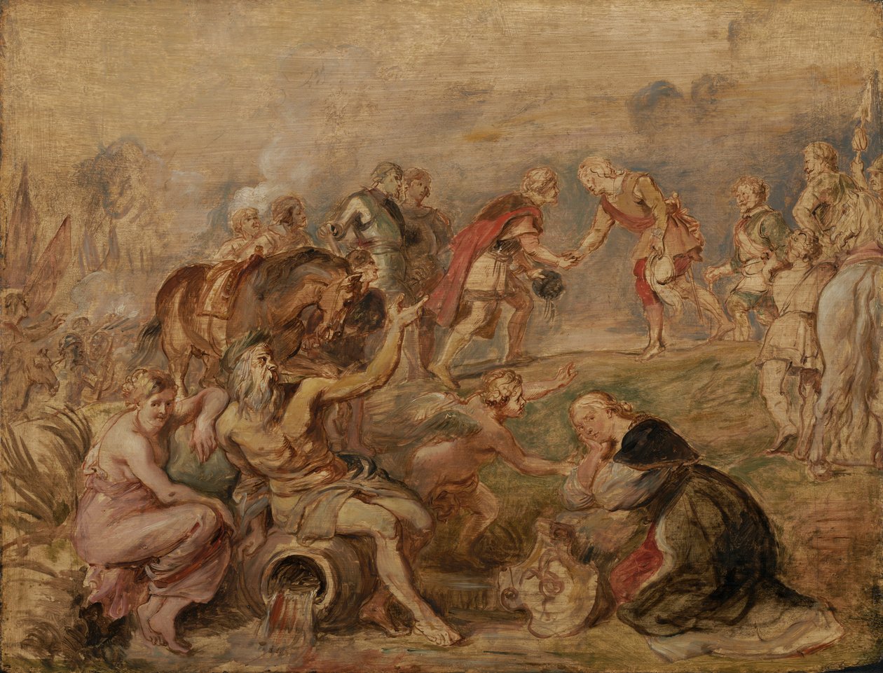 Treffen von König Ferdinand von Ungarn und dem Kardinal-Infanten Ferdinand von Spanien in Nördlingen von Peter Paul Rubens