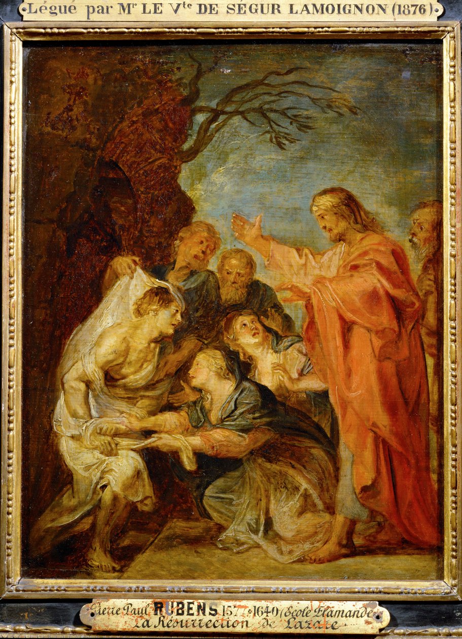 Auferstehung des Lazarus, Skizze für Berlin von Peter Paul Rubens