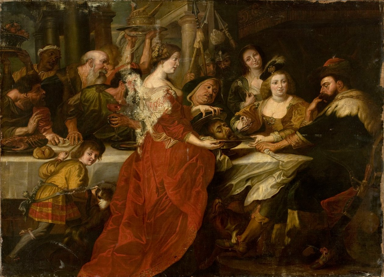 Salome mit dem Kopf des Heiligen Johannes beim Festmahl von Peter Paul Rubens