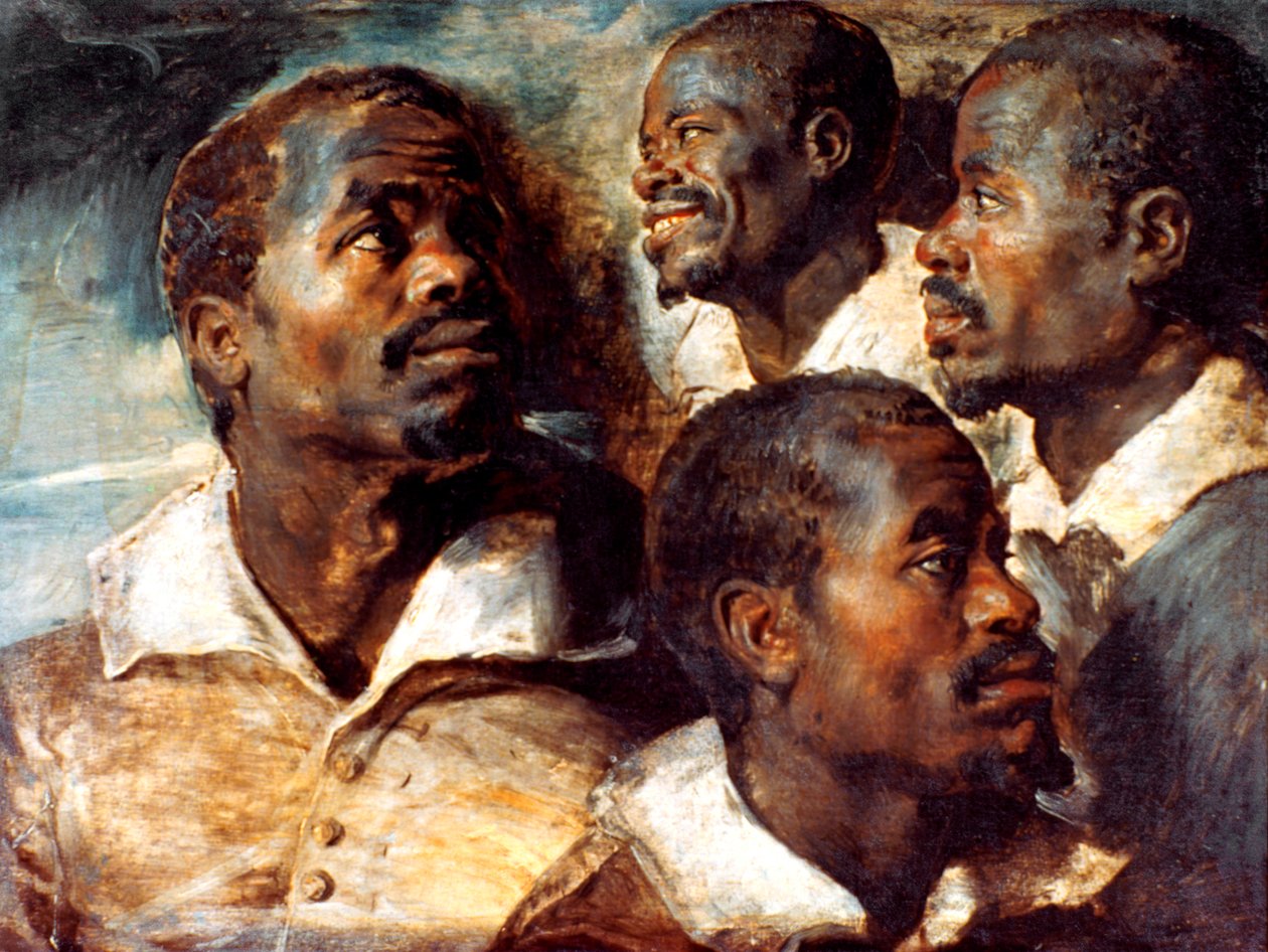 Studien des Kopfes eines Schwarzen, 17. Jahrhundert von Peter Paul Rubens