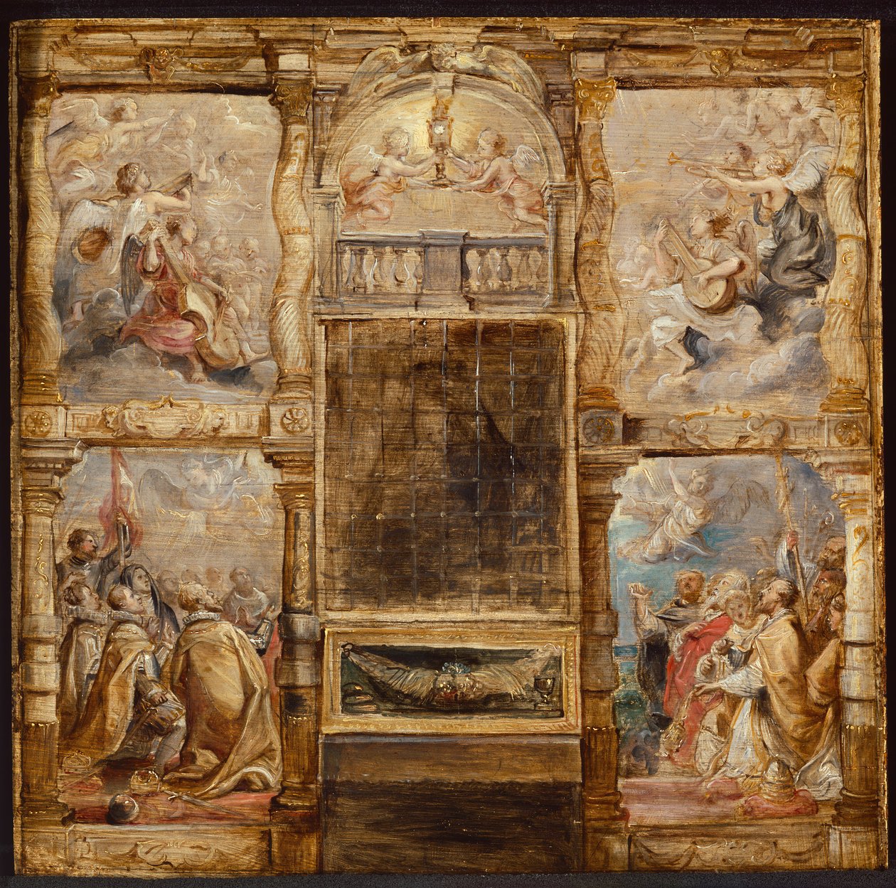 Die Anbetung der Eucharistie, ca. 1626 von Peter Paul Rubens