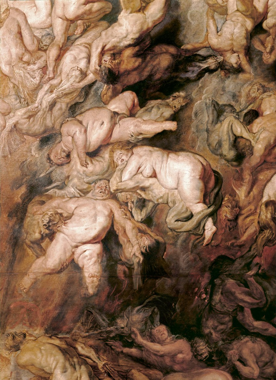 Der Fall der Verdammten von Peter Paul Rubens
