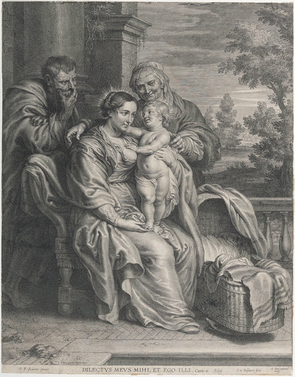 Die Heilige Familie mit der heiligen Anna von Peter Paul Rubens