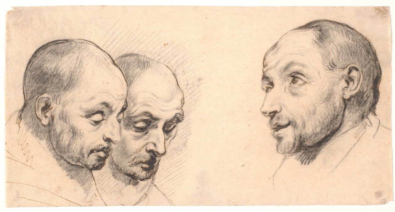 Drei Männerköpfe von Peter Paul Rubens