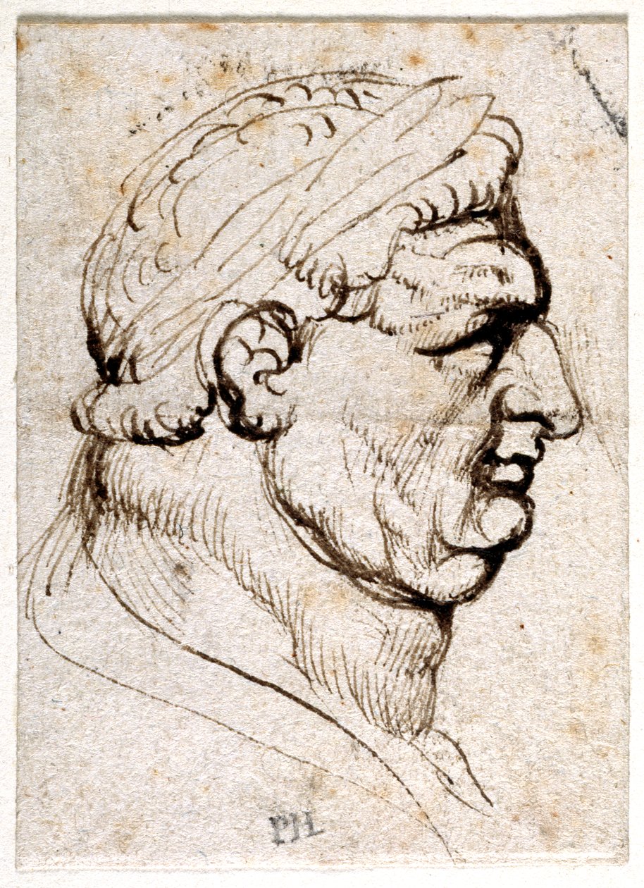 Vitellius, aus zehn Zeichnungen von acht der ersten zwölf Kaiser, nach den Medaillen von Giovanni da Cavino von Peter Paul Rubens