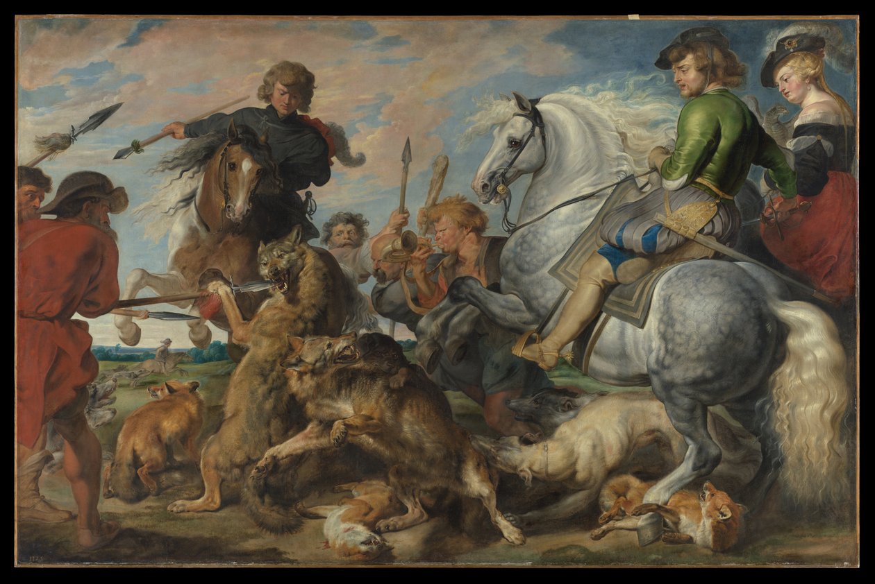 Wolf- und Fuchsjagd von Peter Paul Rubens