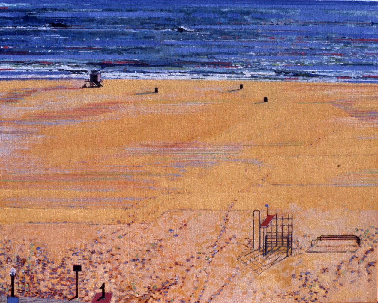 Vom Strand: Santa Monica von Peter Wilson