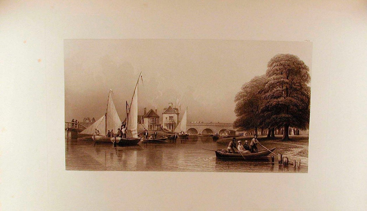 Ansicht der Folly-Brücke im Jahr 1827 von Peter de Wint