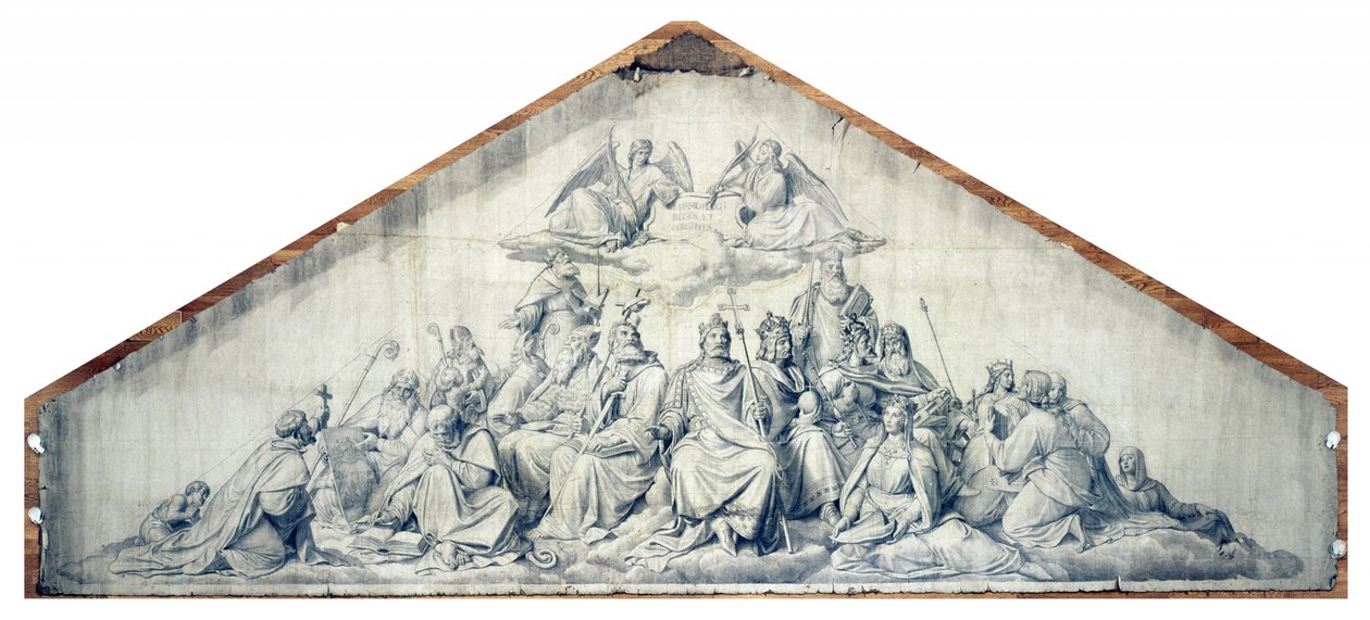 Die Verbreiter des Christentums, die heiligen Könige und Jungfrauen von Peter von Cornelius
