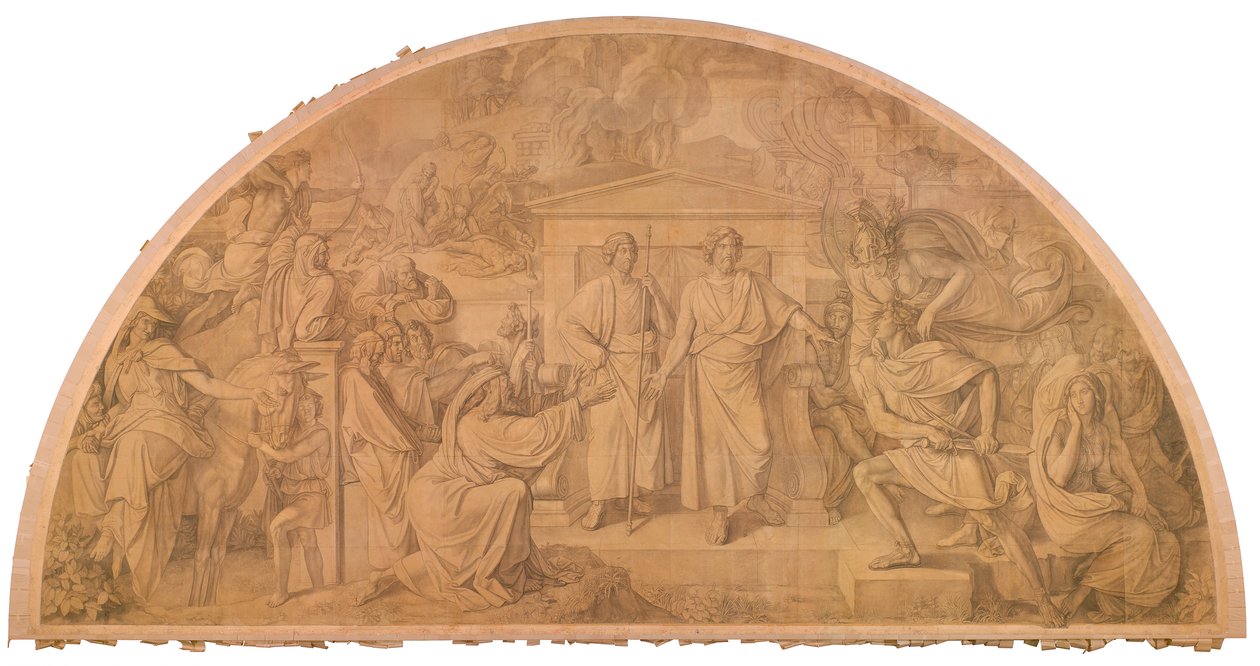 Die Versammlung der Griechen und der Zorn des Achill von Peter von Cornelius