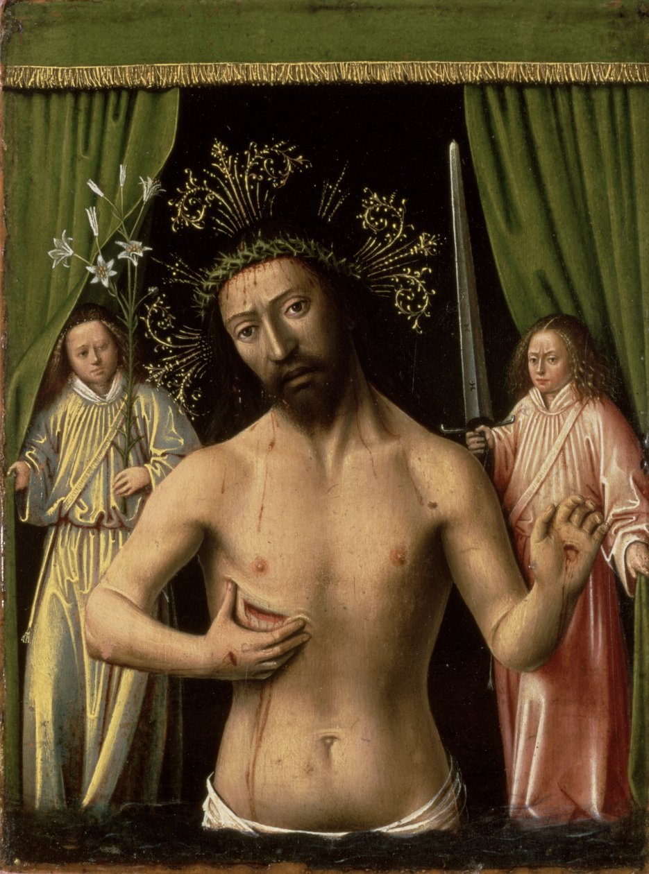 Christus als Schmerzensmann, 1450 von Petrus Christus