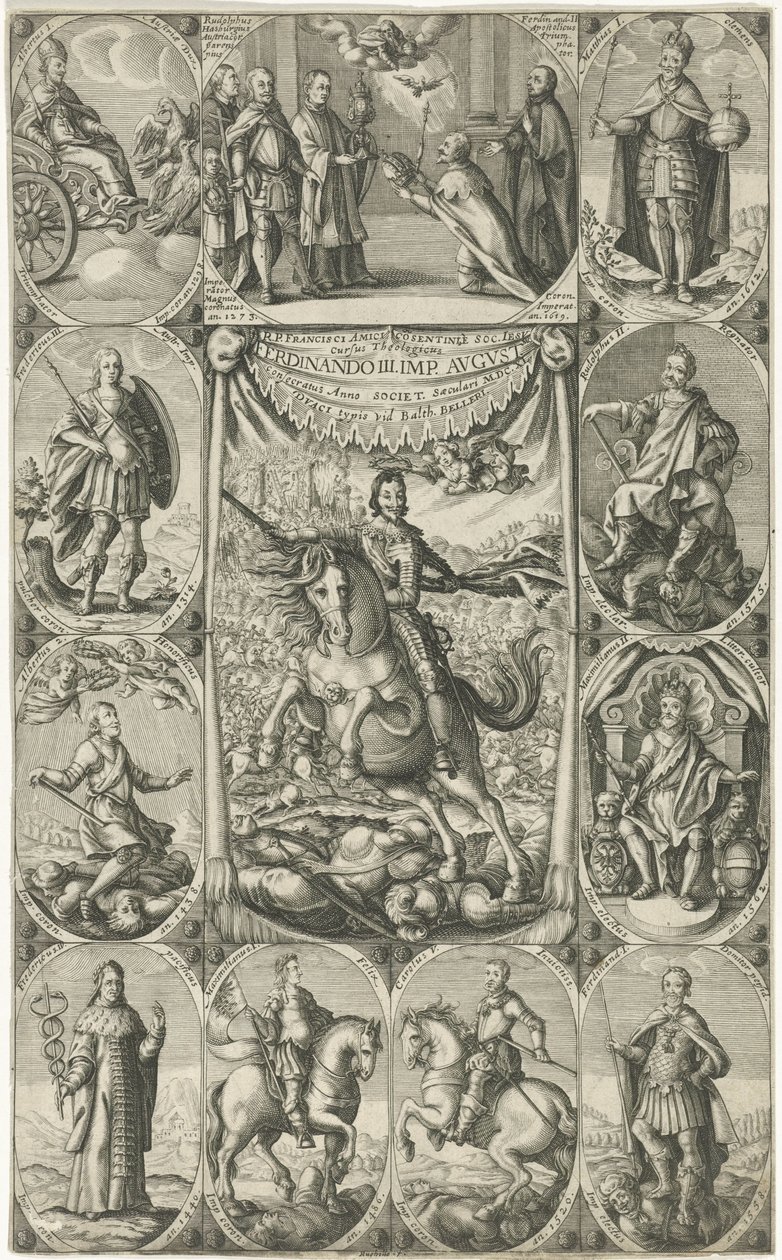 Allegorische Darstellung von Kaiser Ferdinand III. von Petrus Rucholle