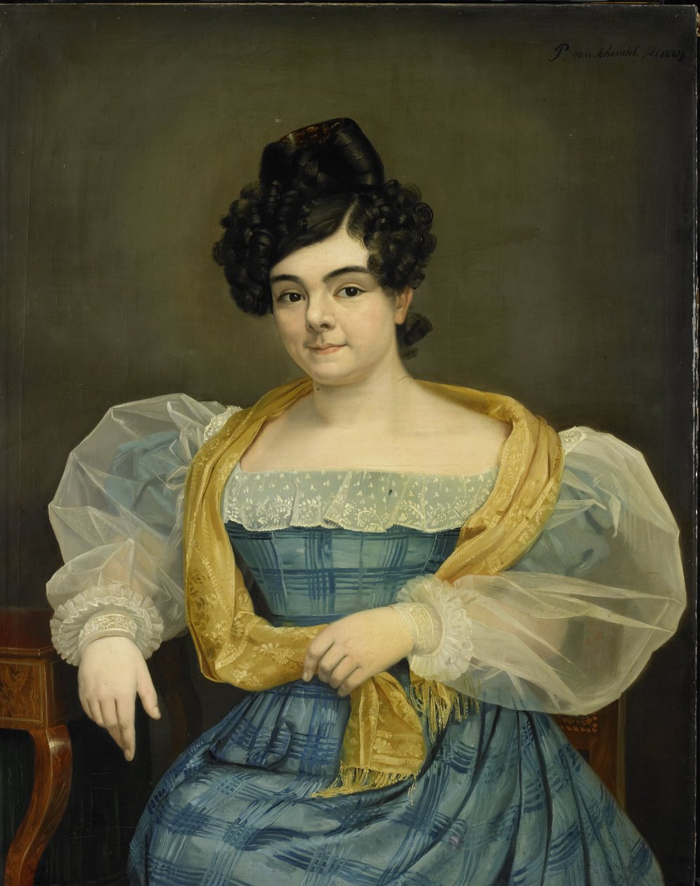 Porträt von Adriana Johanna van Wijck von Petrus van Schendel