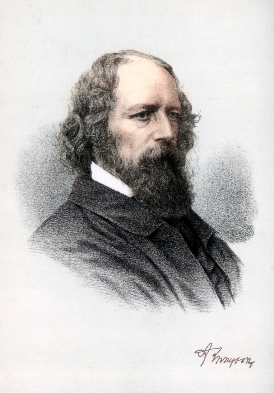 Alfred Tennyson, 1. Baron Tennyson, englischer Dichter, um 1890 von Petter and Galpin Cassell