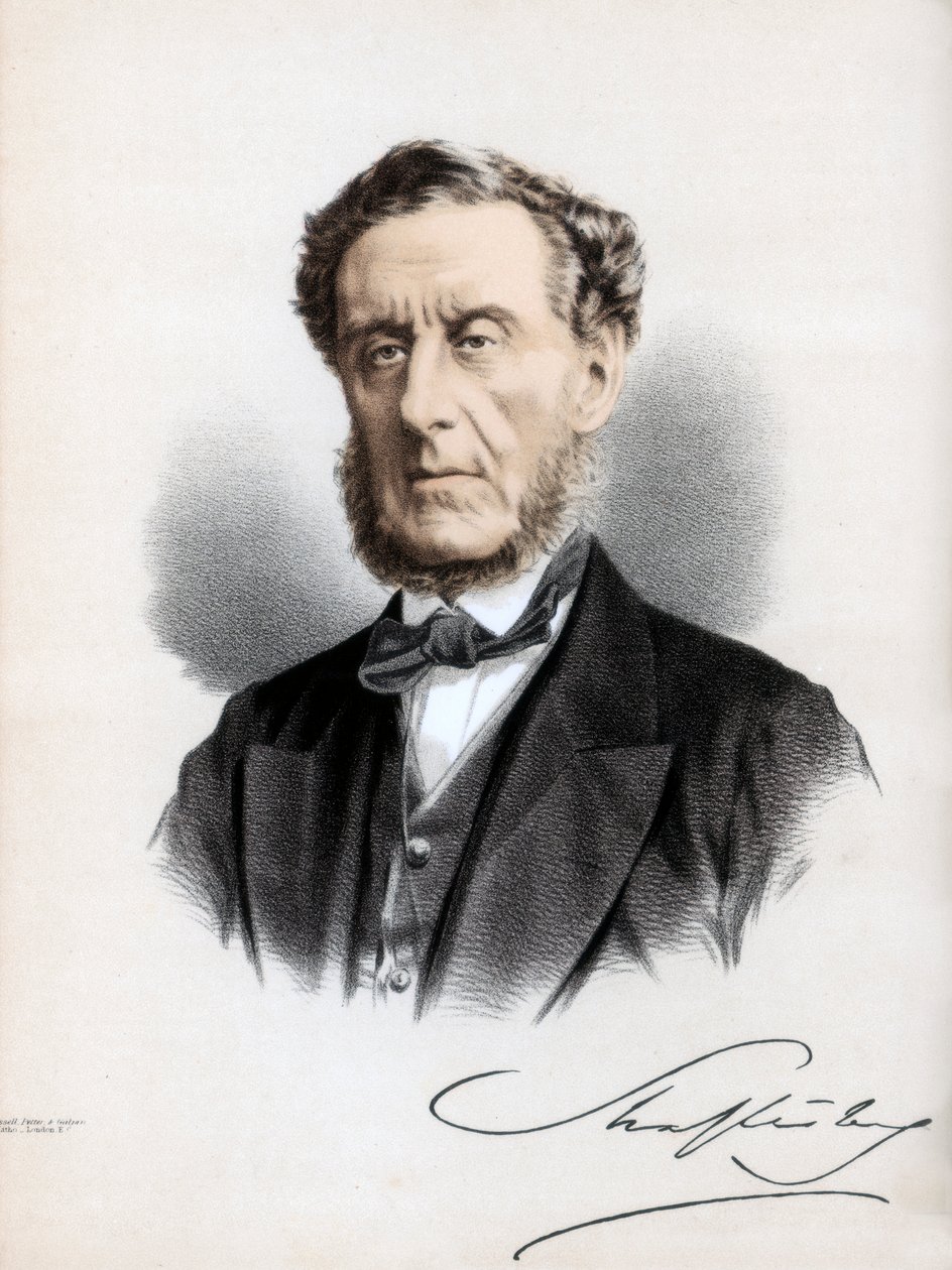 Anthony Ashley Cooper, 7. Earl of Shaftesbury, englischer Politiker und Philanthrop, um 1890 von Petter and Galpin Cassell