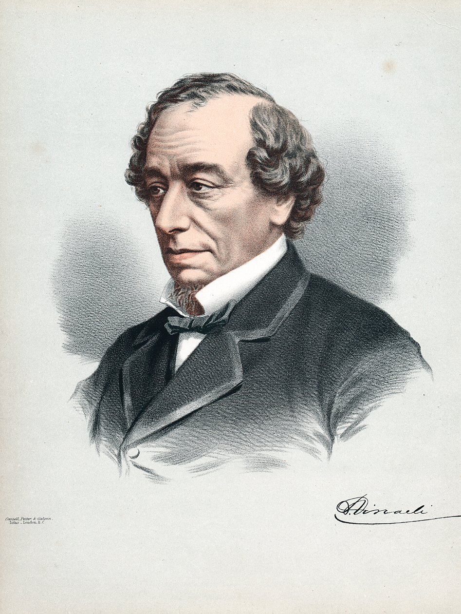 Benjamin Disraeli, 1. Earl of Beaconsfield 1804-1881, britischer konservativer Staatsmann, ca. 1880 von Petter and Galpin Cassell