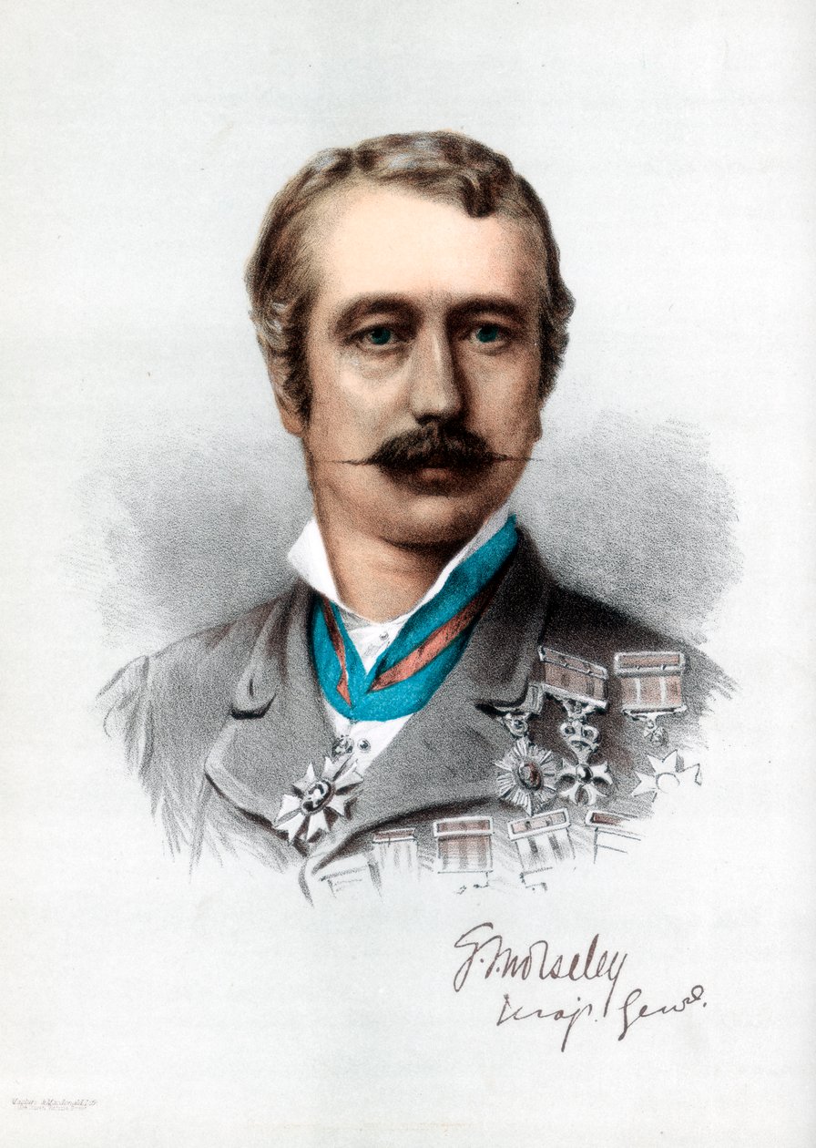 Garnet Joseph Wolseley, 1. Viscount Wolseley, irisch-britischer Soldat, ca. 1890 von Petter and Galpin Cassell