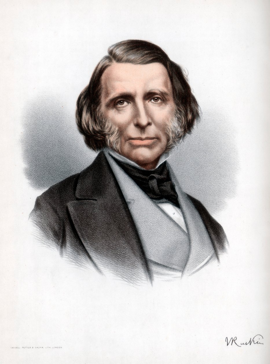 John Ruskin, britischer Autor, Dichter, Künstler und Kritiker, um 1890 von Petter and Galpin Cassell