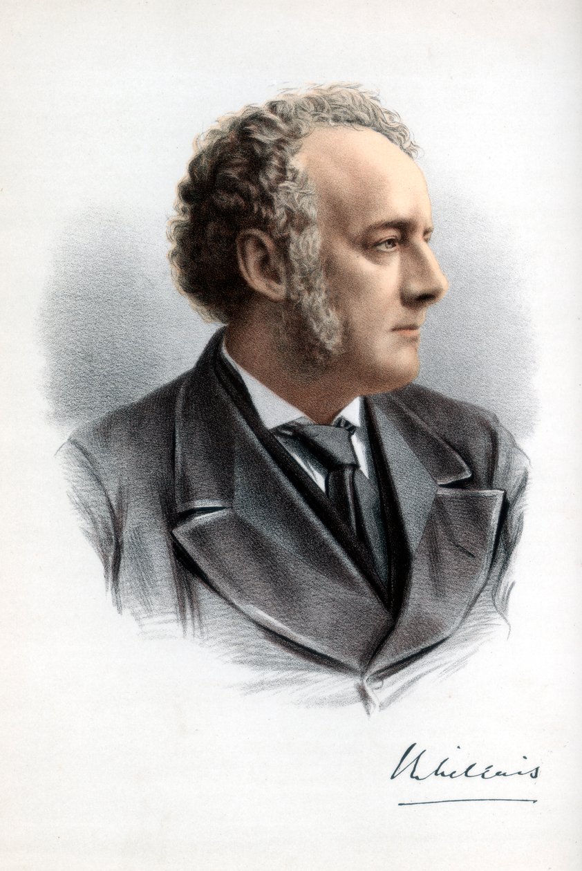 Sir John Everett Millais, 1. Baronet, britischer Maler und Illustrator, um 1890 von Petter and Galpin Cassell