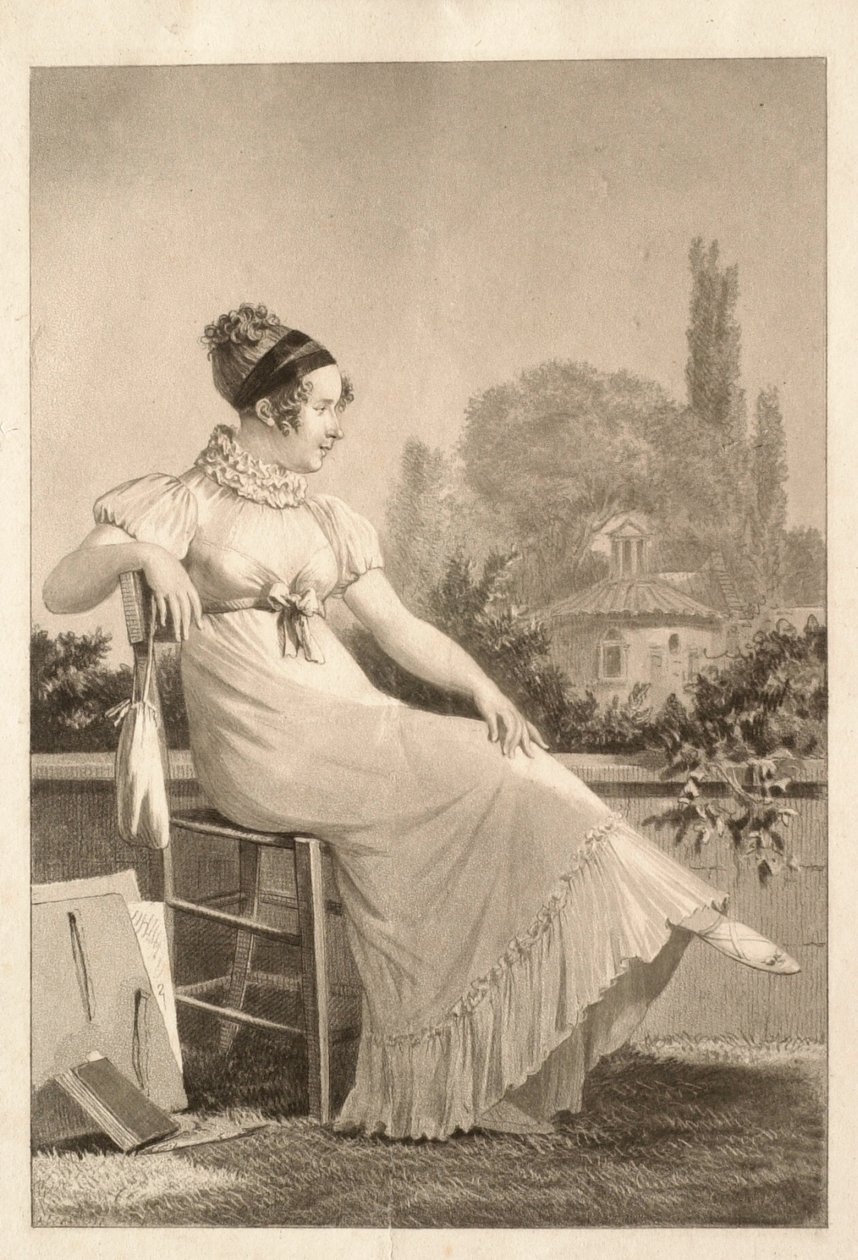 Porträt einer jungen Frau von Philibert-Louis Debucourt
