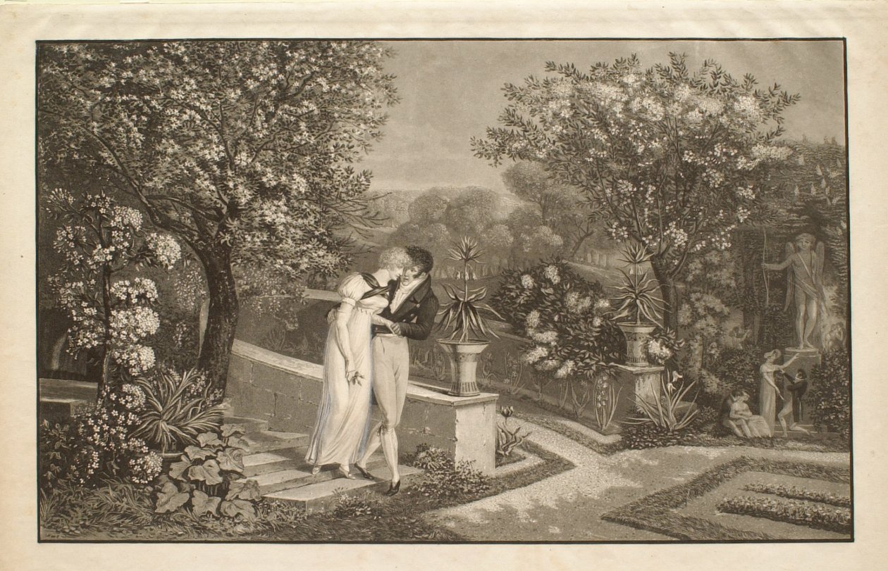 Frühling, oder, Die Liebenden von Philibert-Louis Debucourt