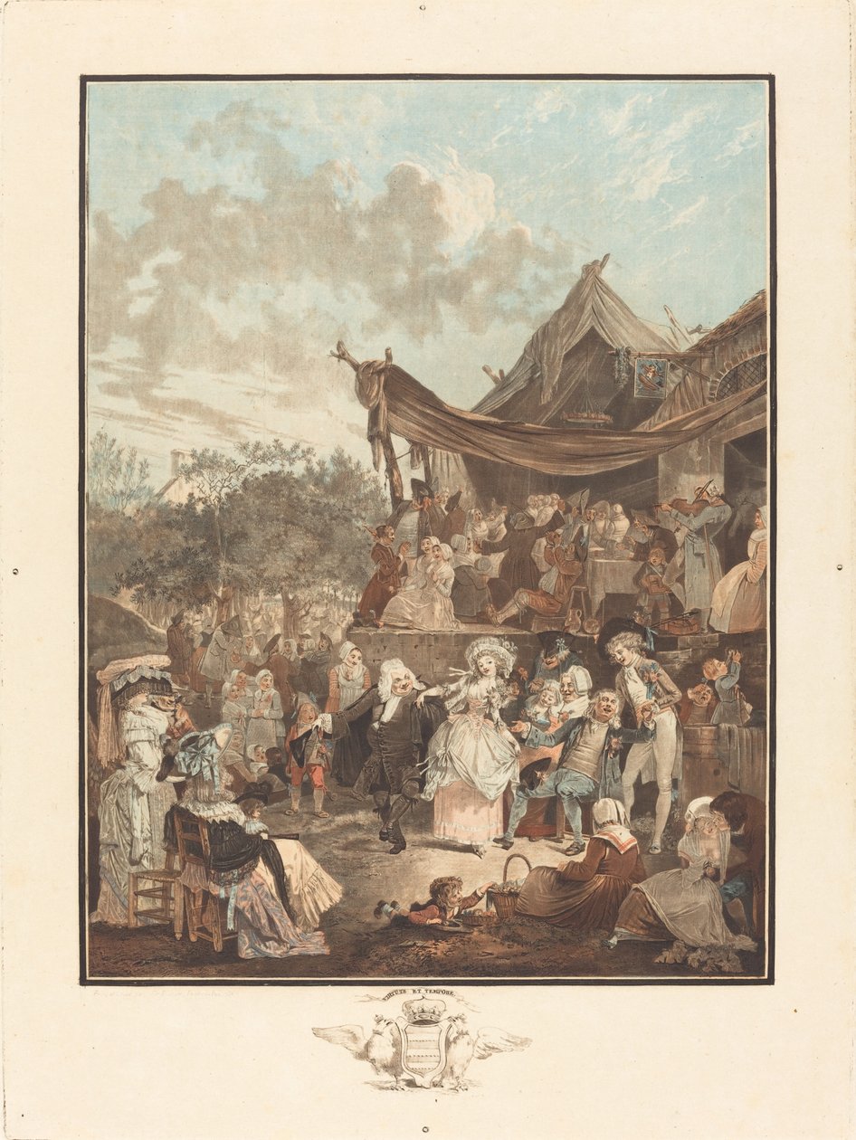 Das Menuett der Braut von Philibert Louis Debucourt