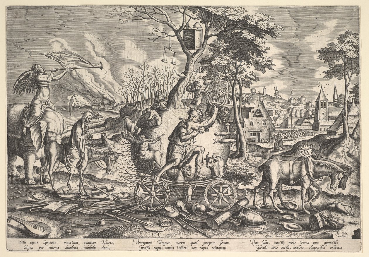 Der Triumph der Zeit, 1574 von Philip Galle