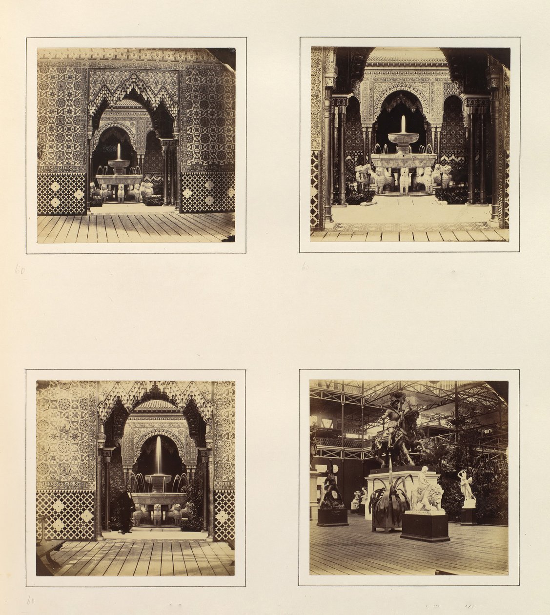 [Alhambra und Löwenhof, Blick im südlichen Querschiff], ca. 1859 von Philip Henry Delamotte.