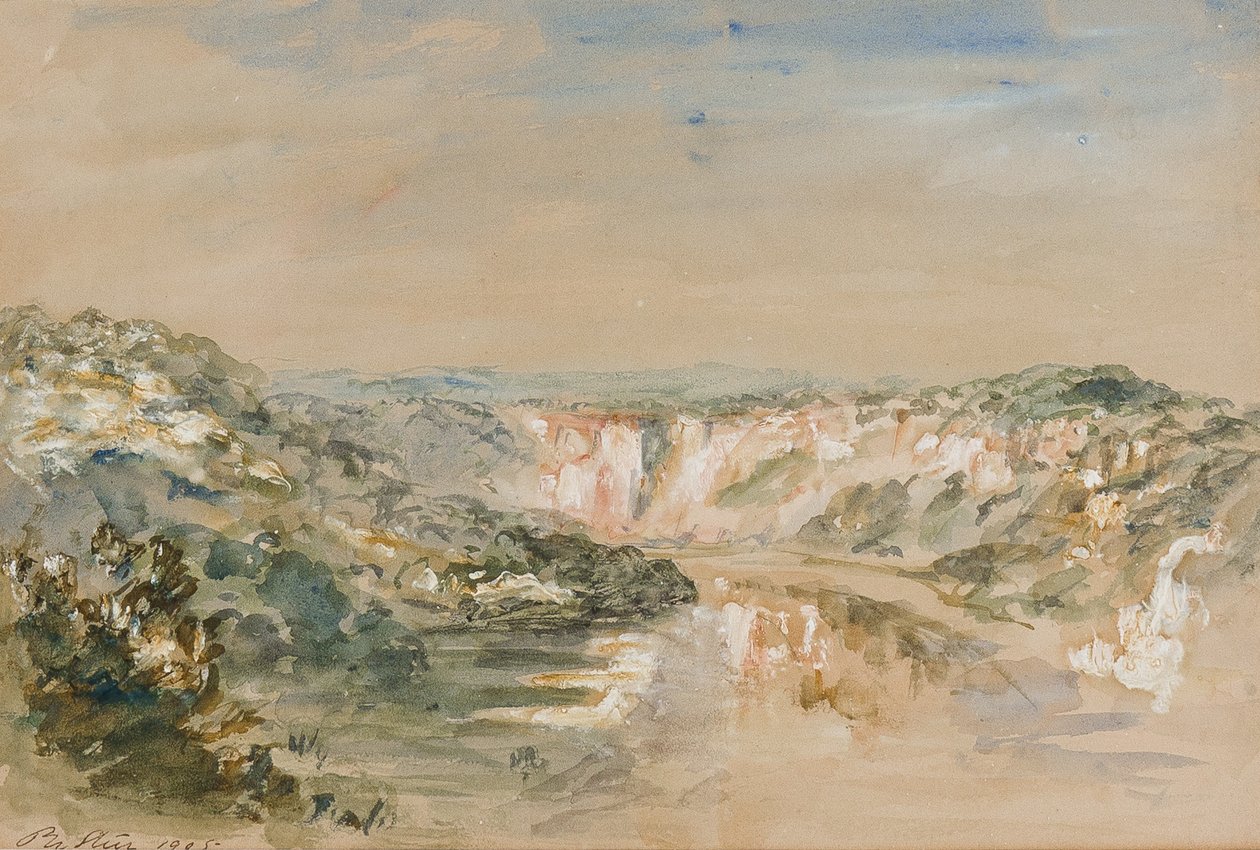 Die Biegung des Flusses, in der Nähe von Chepstow, Monmouthshire, 1905 von Philip Wilson Steer