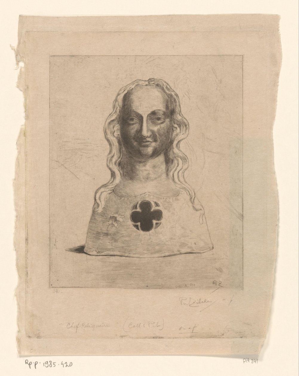 Büste einer Frau von Philip Zilcken (signed by artist)