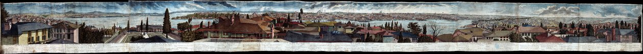 Panorama von Konstantinopel, gesehen vom schwedischen Palast im Jahr 1740 von Philipp Ferdinand von Gudenus
