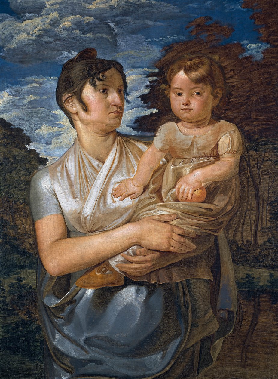 Die Frau des Künstlers und ihr junger Sohn von Philipp Otto Runge