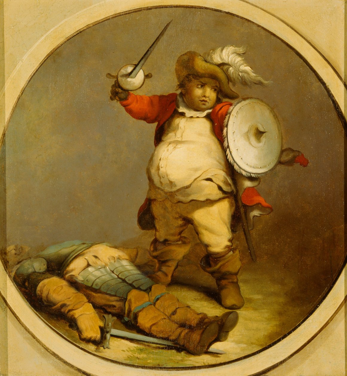 Falstaff mit dem Körper von Hotspur von Philippe-Jacques de Loutherbourg