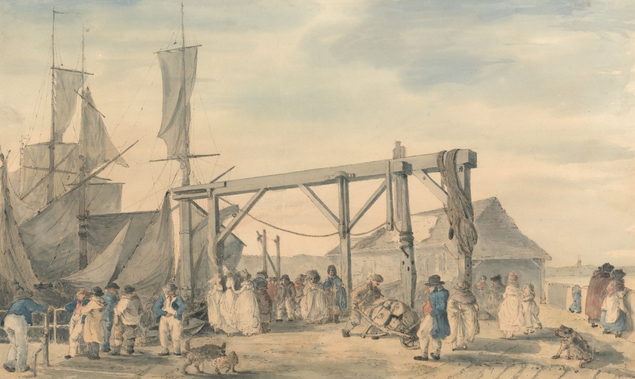Die Ankunft eines Hoy in Margate von Philippe-Jacques de Loutherbourg