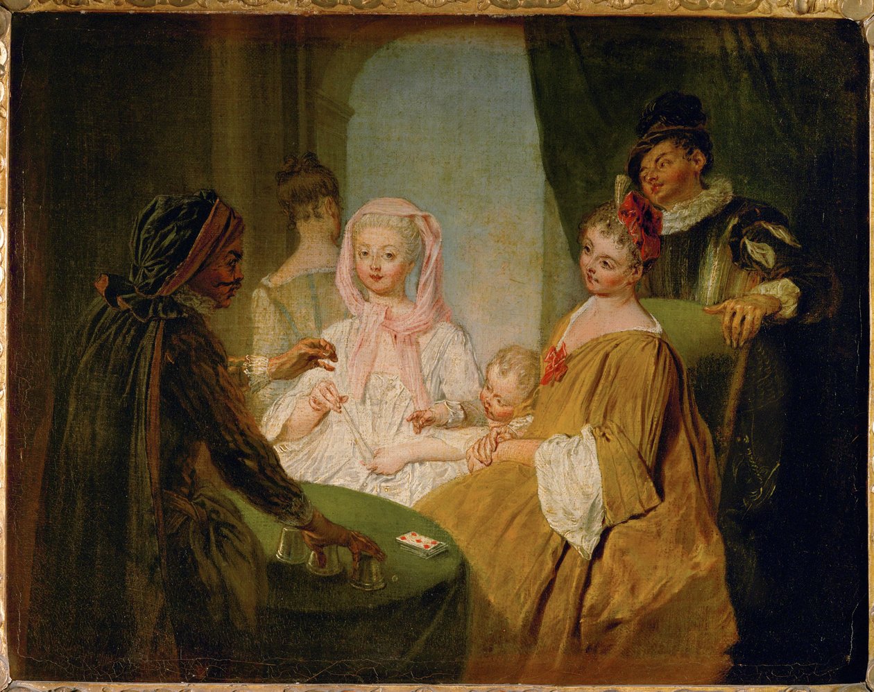 Der Kartenbetrüger von Philippe (after) Mercier